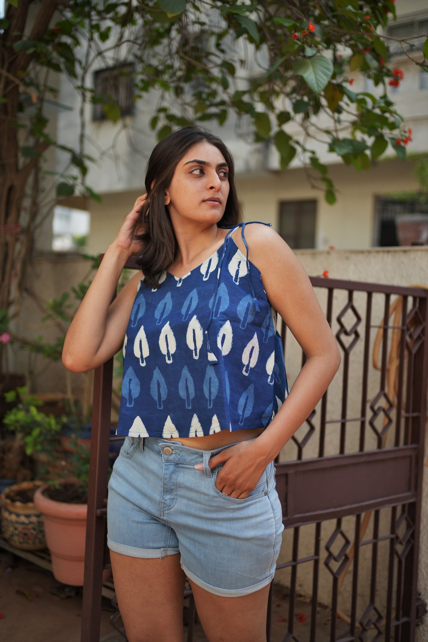 Bagru Indigo Tunic