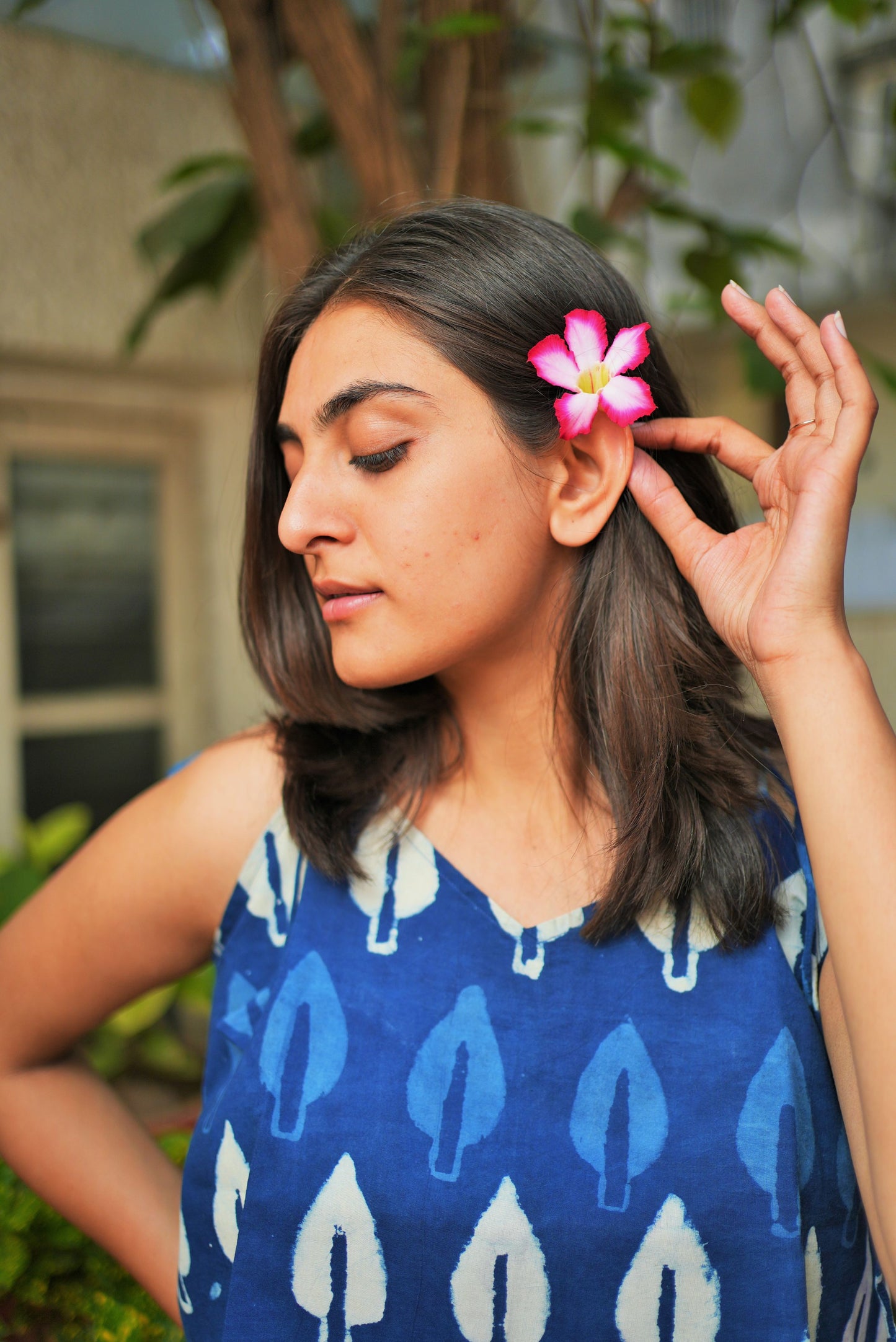 Bagru Indigo Tunic