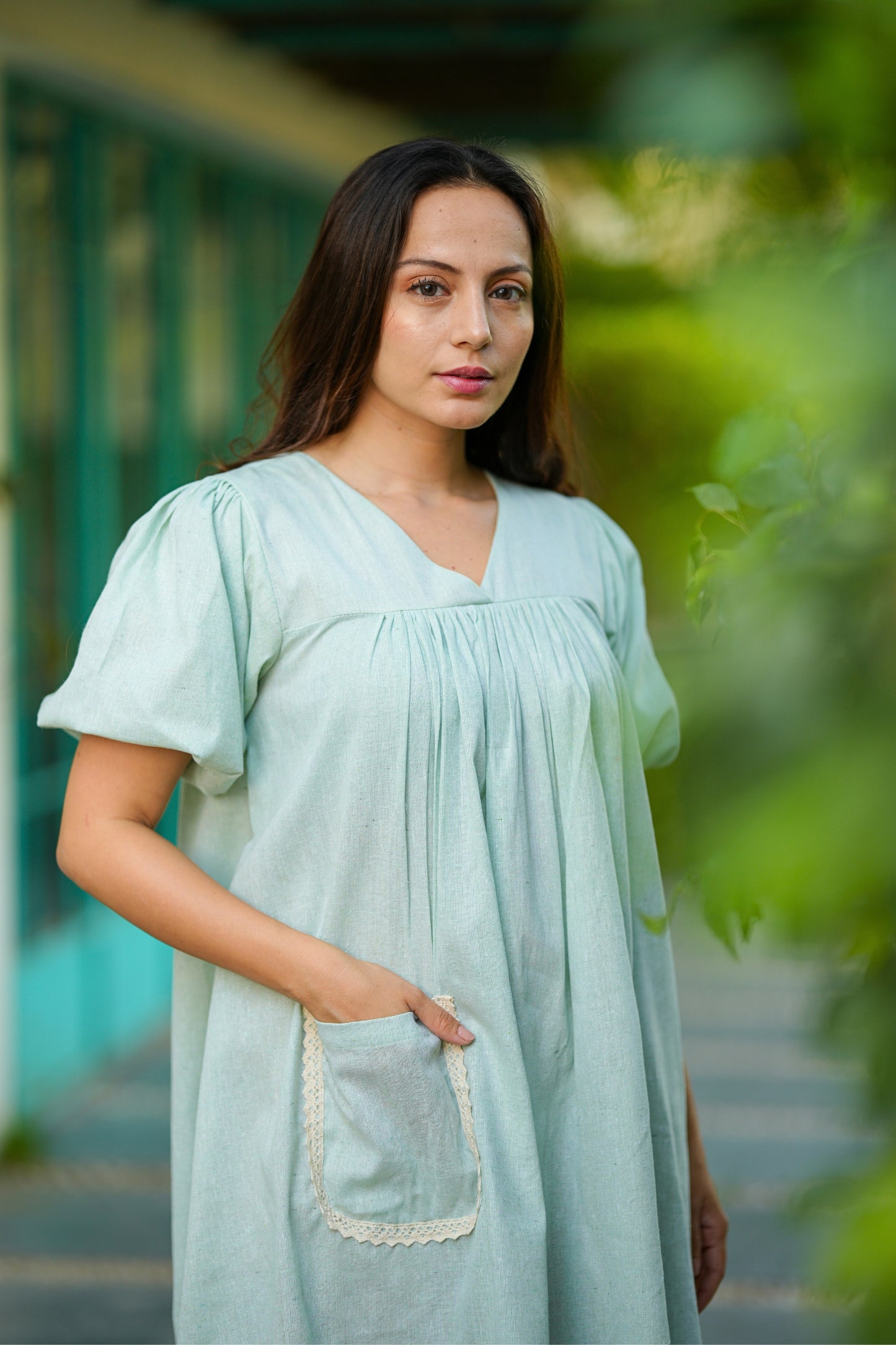 Sea Green Pastel Summer Dress