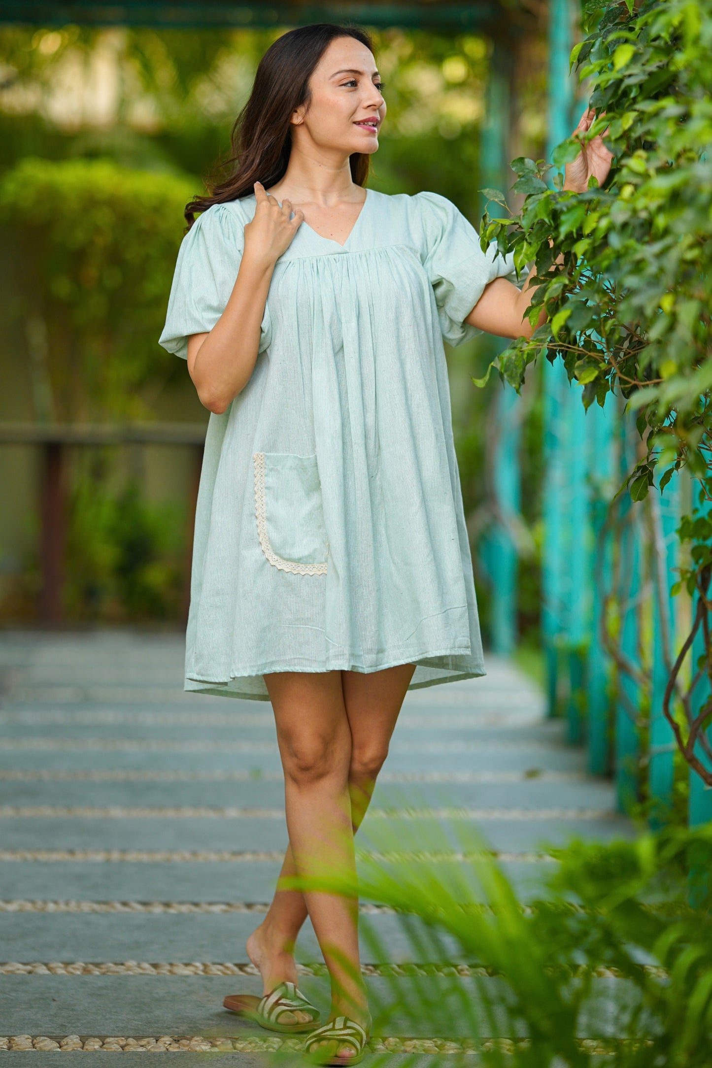 Sea Green Pastel Summer Dress