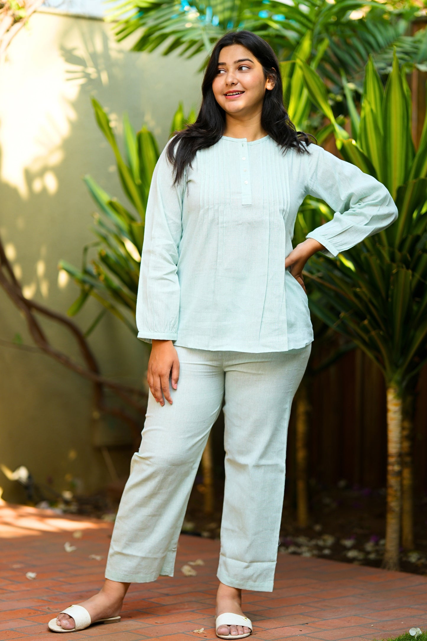 Sea green Casual Co Ord Set