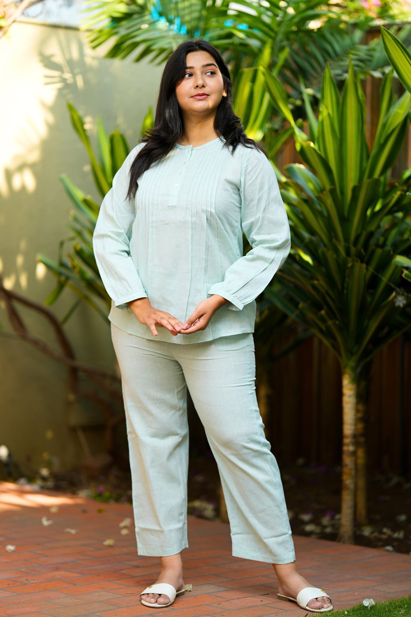Sea green Casual Co Ord Set