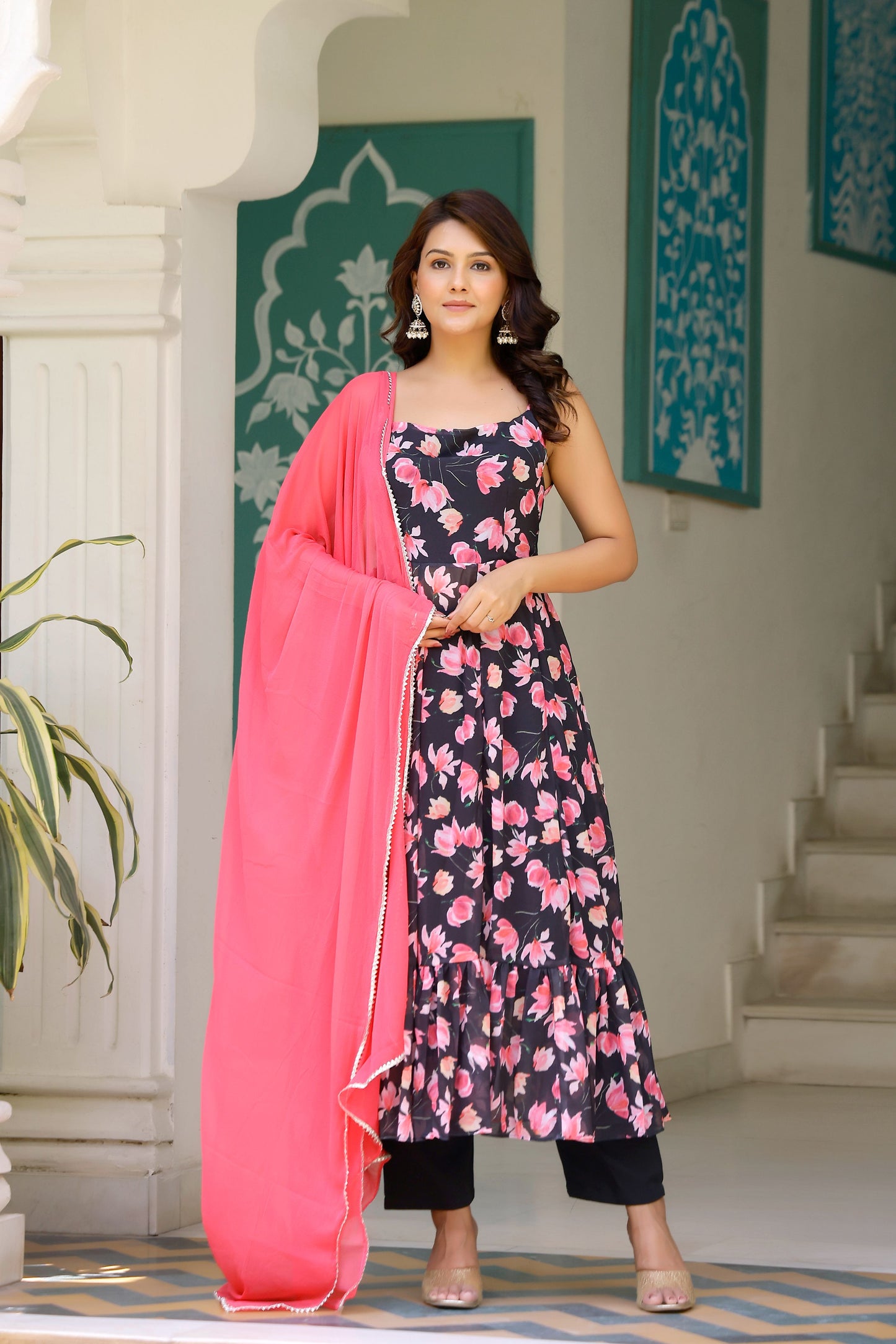 Black Lily Suit Set