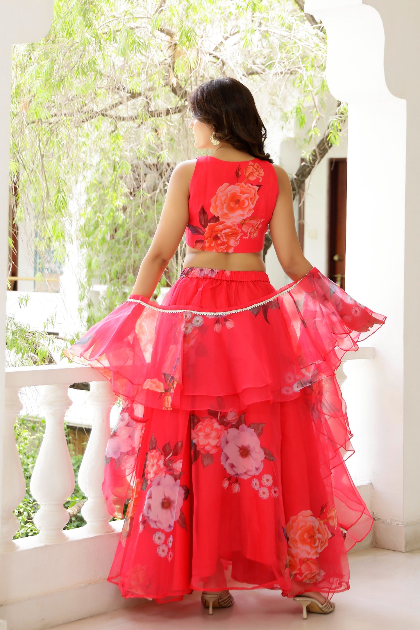 Pink Irish Lehenga Set