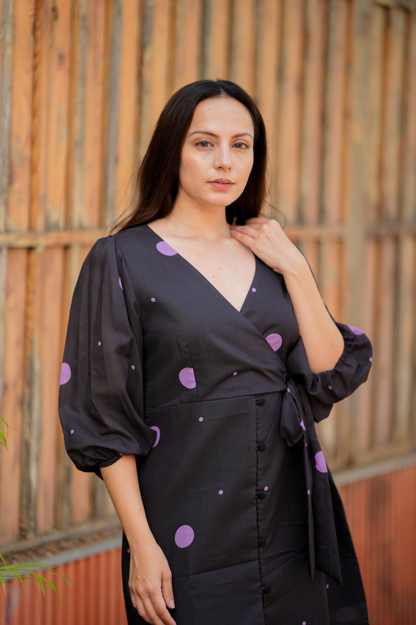 Blackberry Mojito Polka Dress
