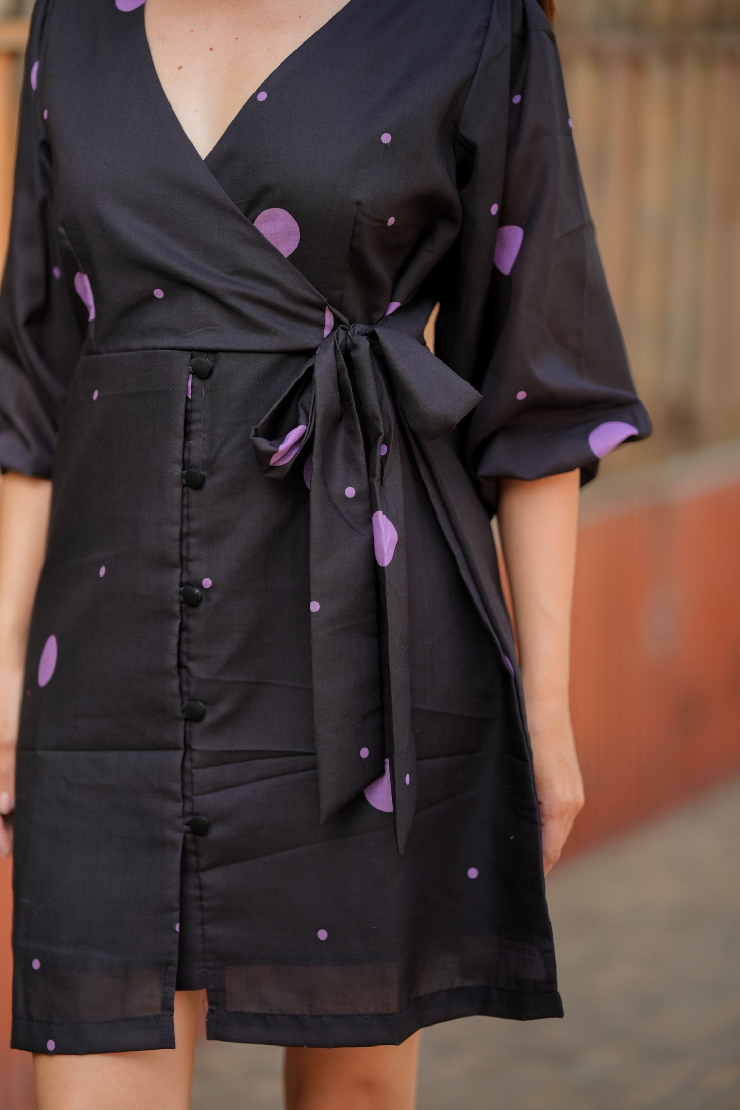 Blackberry Mojito Polka Dress