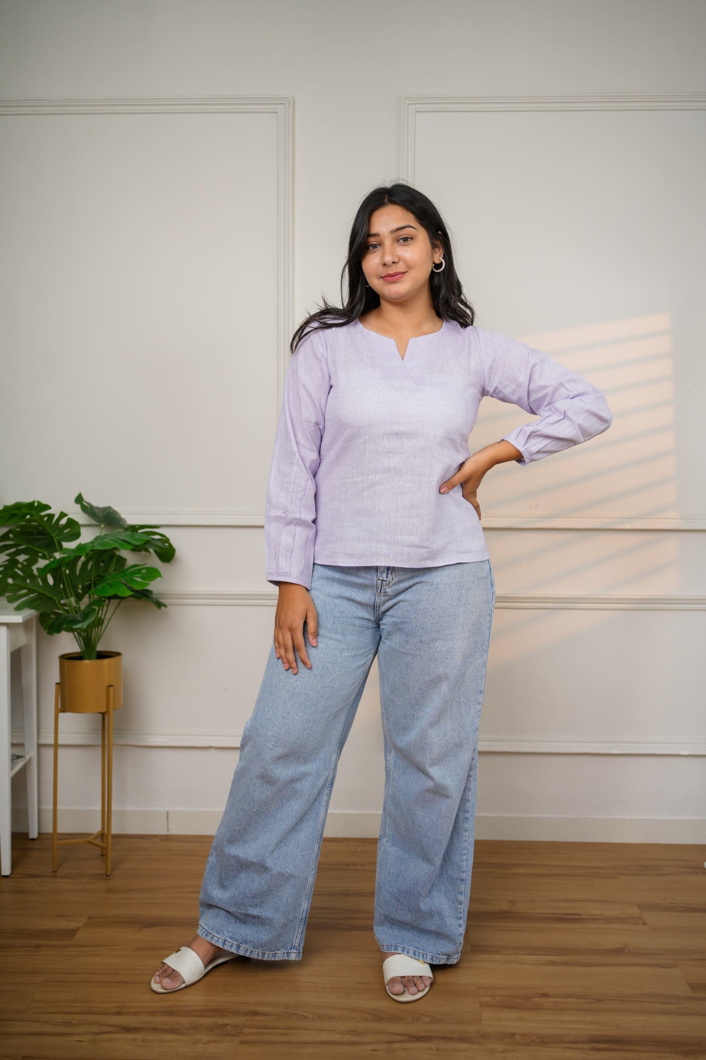 Classic Lavender Cotton Top