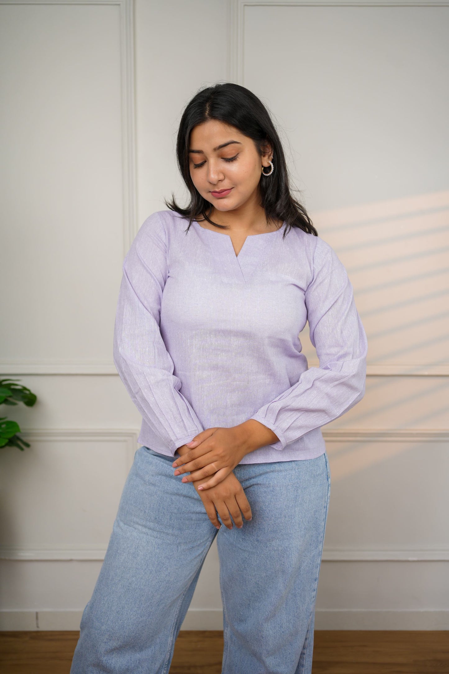 Classic Lavender Cotton Top