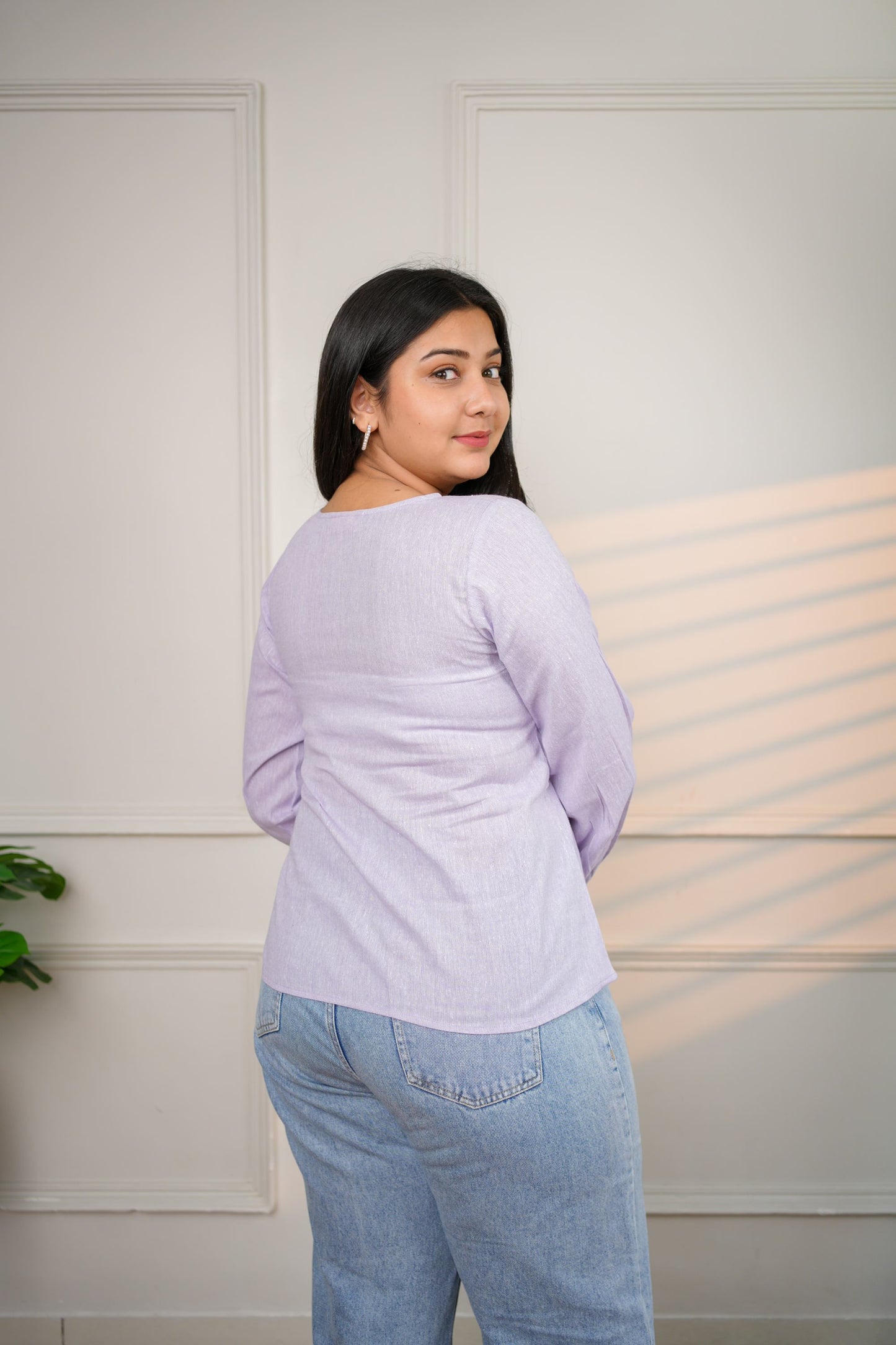 Classic Lavender Cotton Top