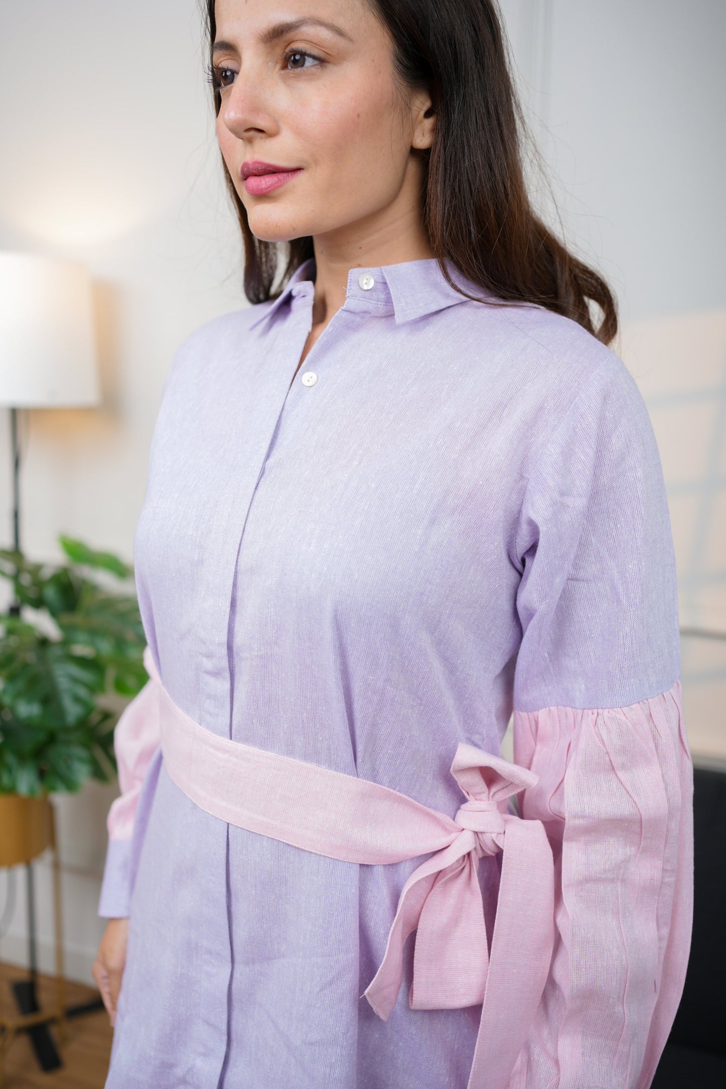 Cotton Candy Cotton Shirt Dress