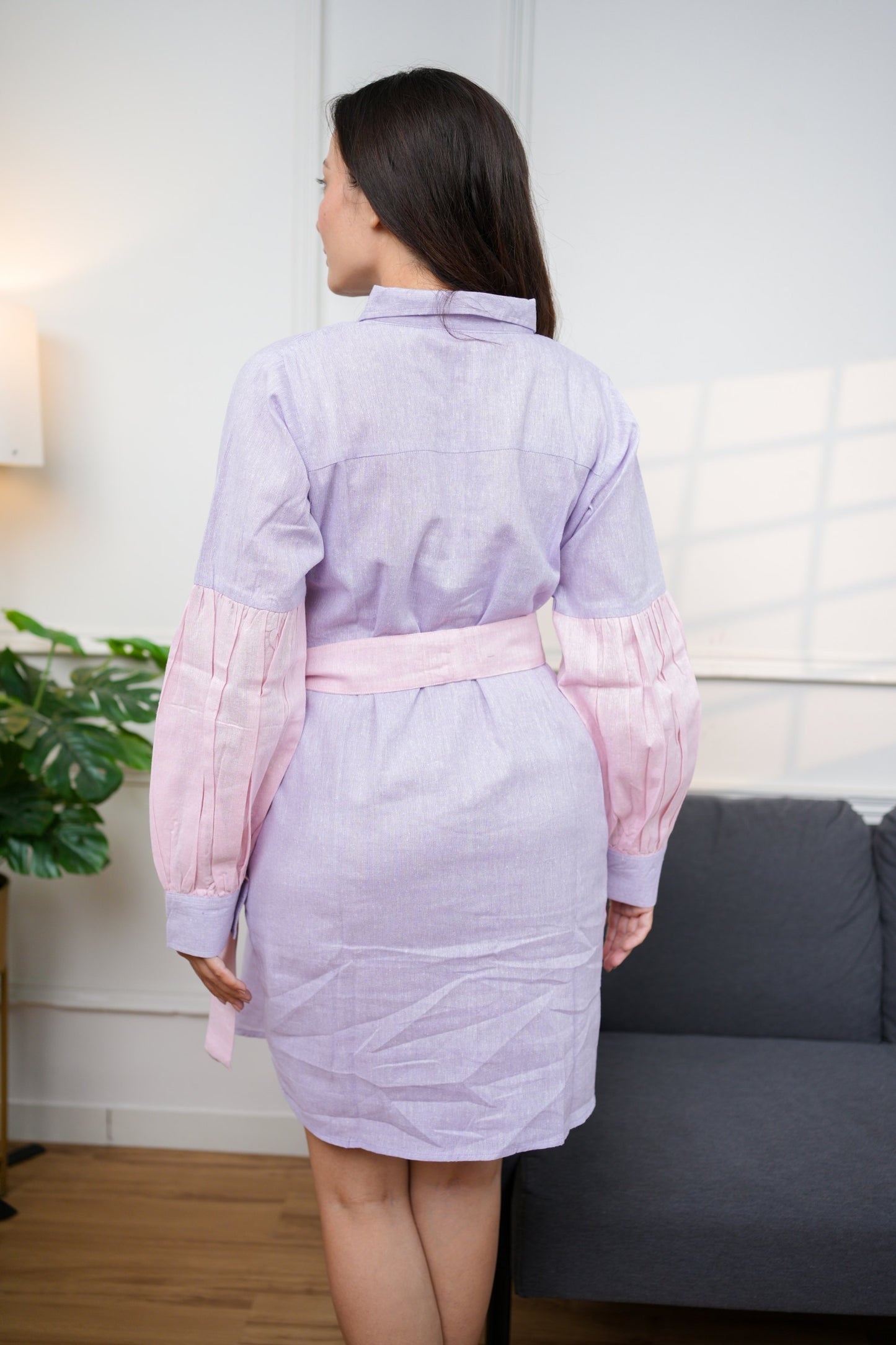 Cotton Candy Cotton Shirt Dress