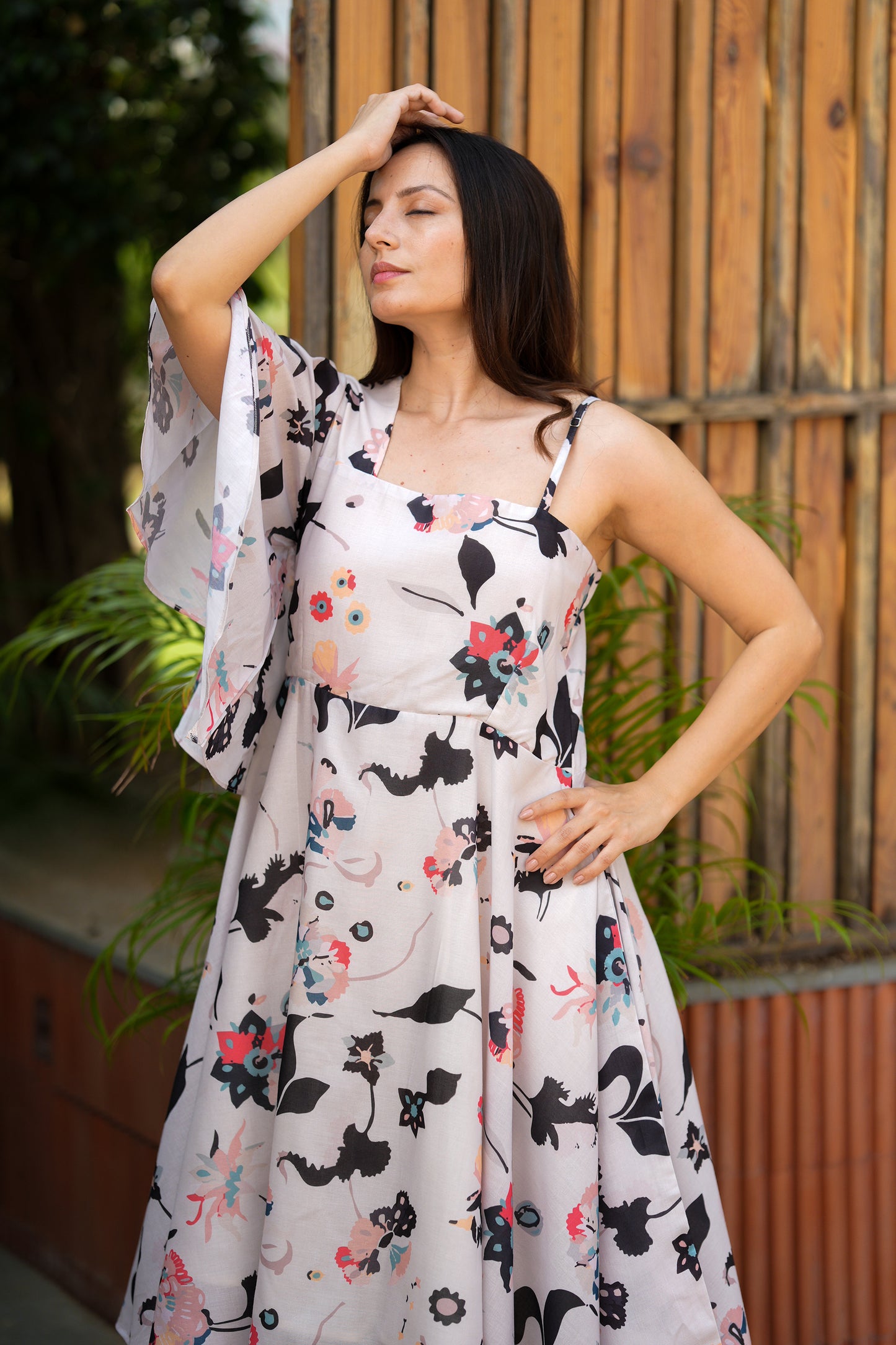 Swara One Shoulder Floral Dress