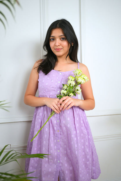 Lavender Cotton Dress