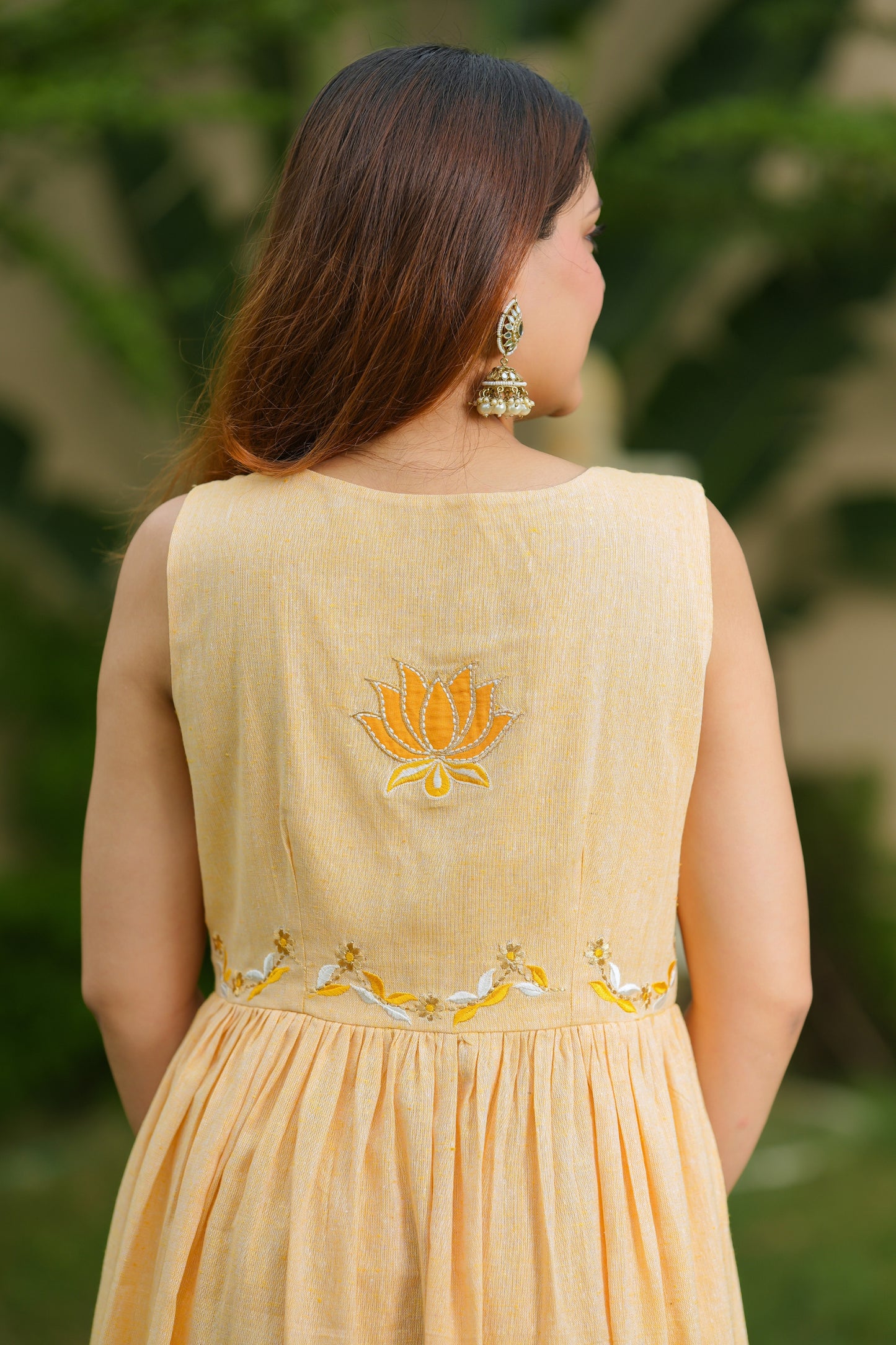 Mango Yellow Cotton Suit Set