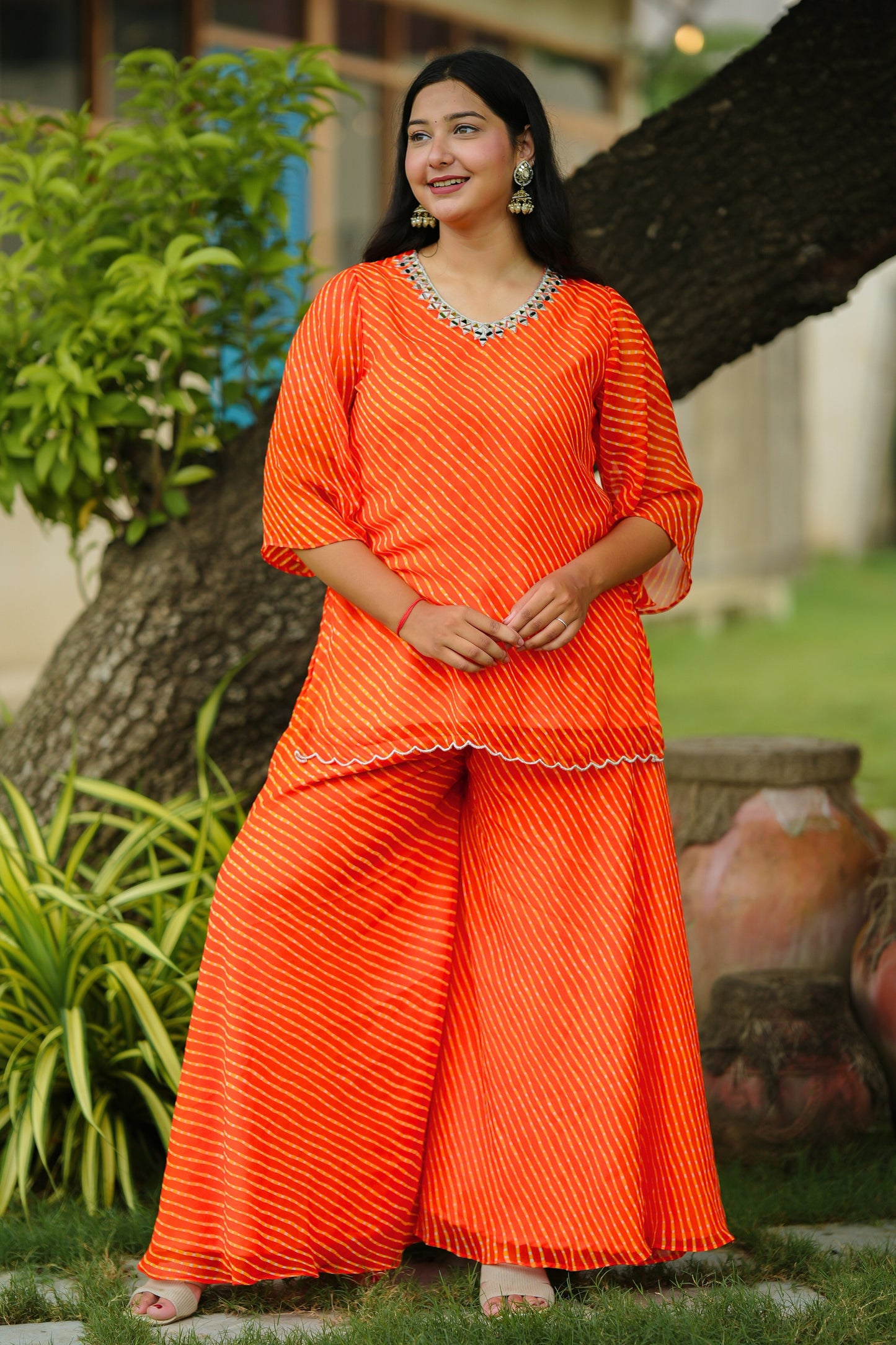 Sandhya Leheriya Kurta Set