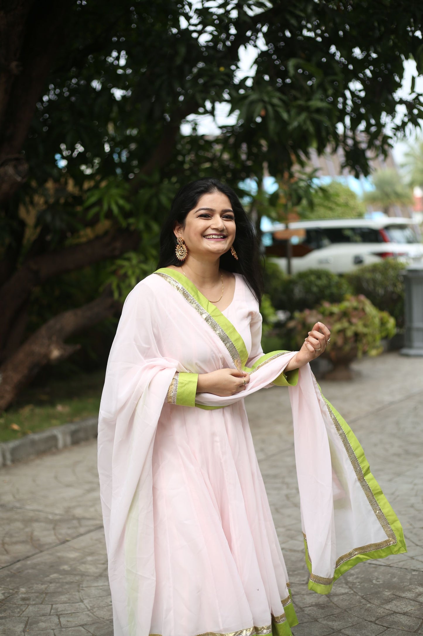 Pink Georgette Suit Set