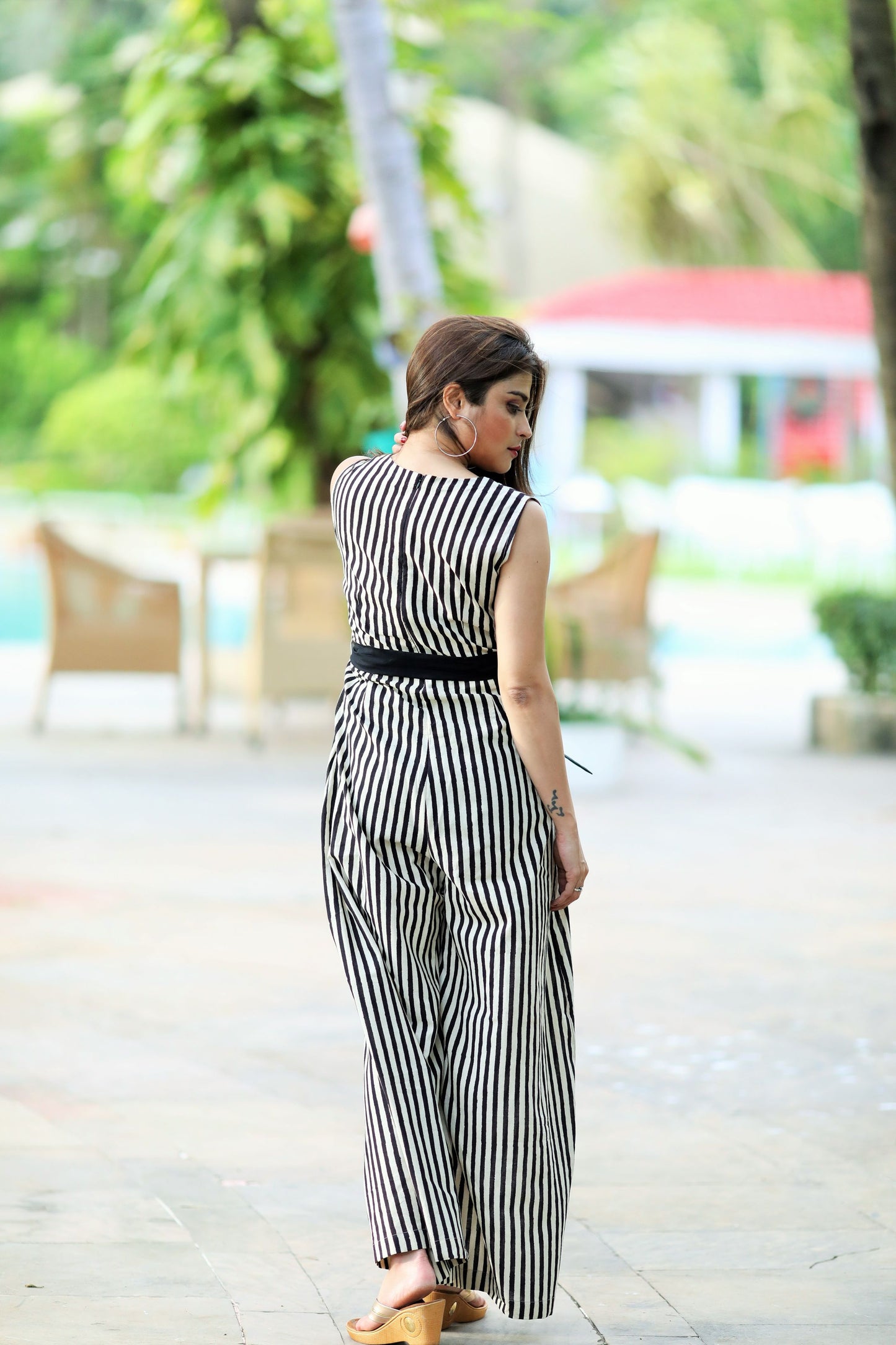 Black Vertical Jumpsuit