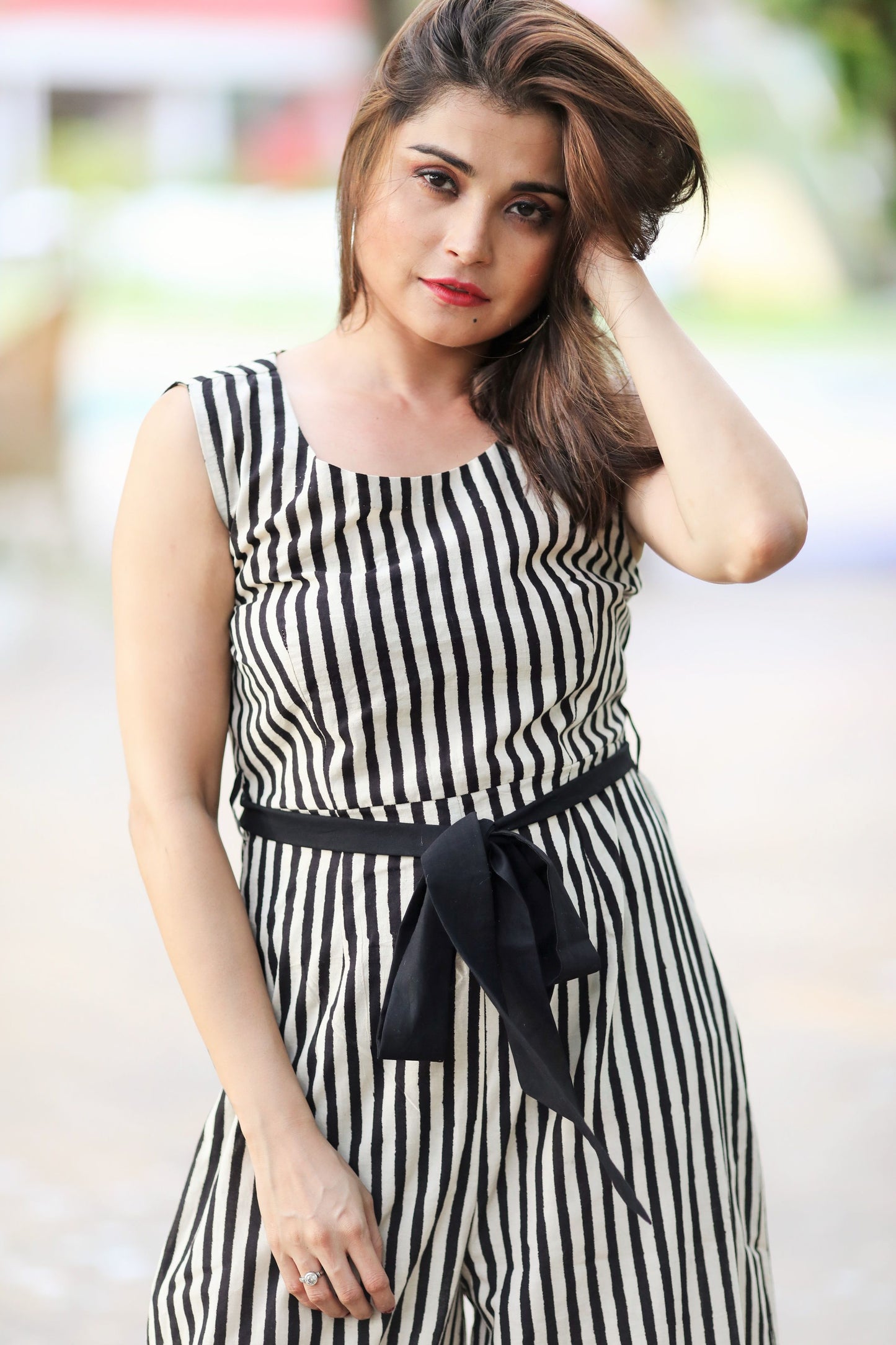 Black Vertical Jumpsuit
