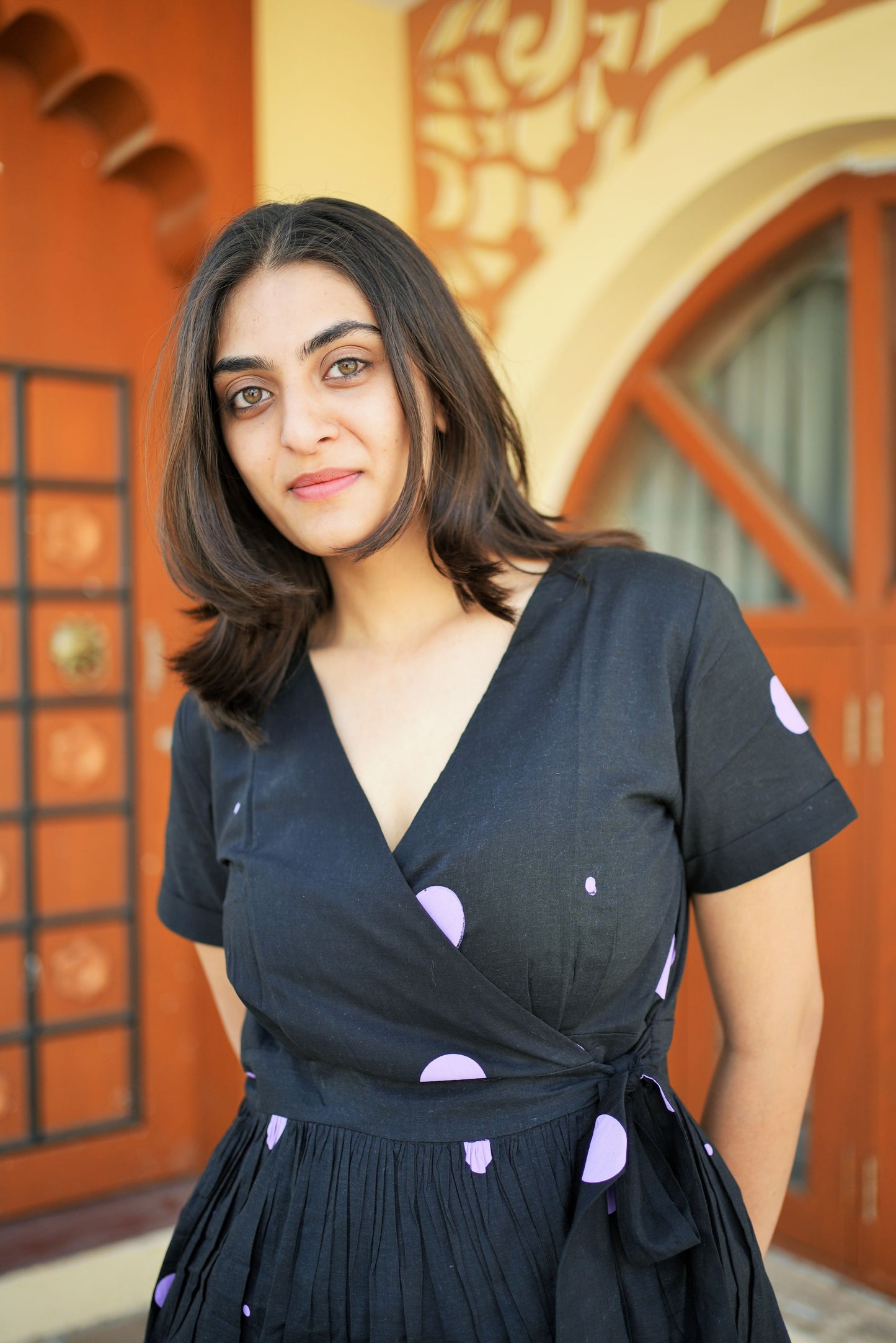 Blackberry Polka Dress
