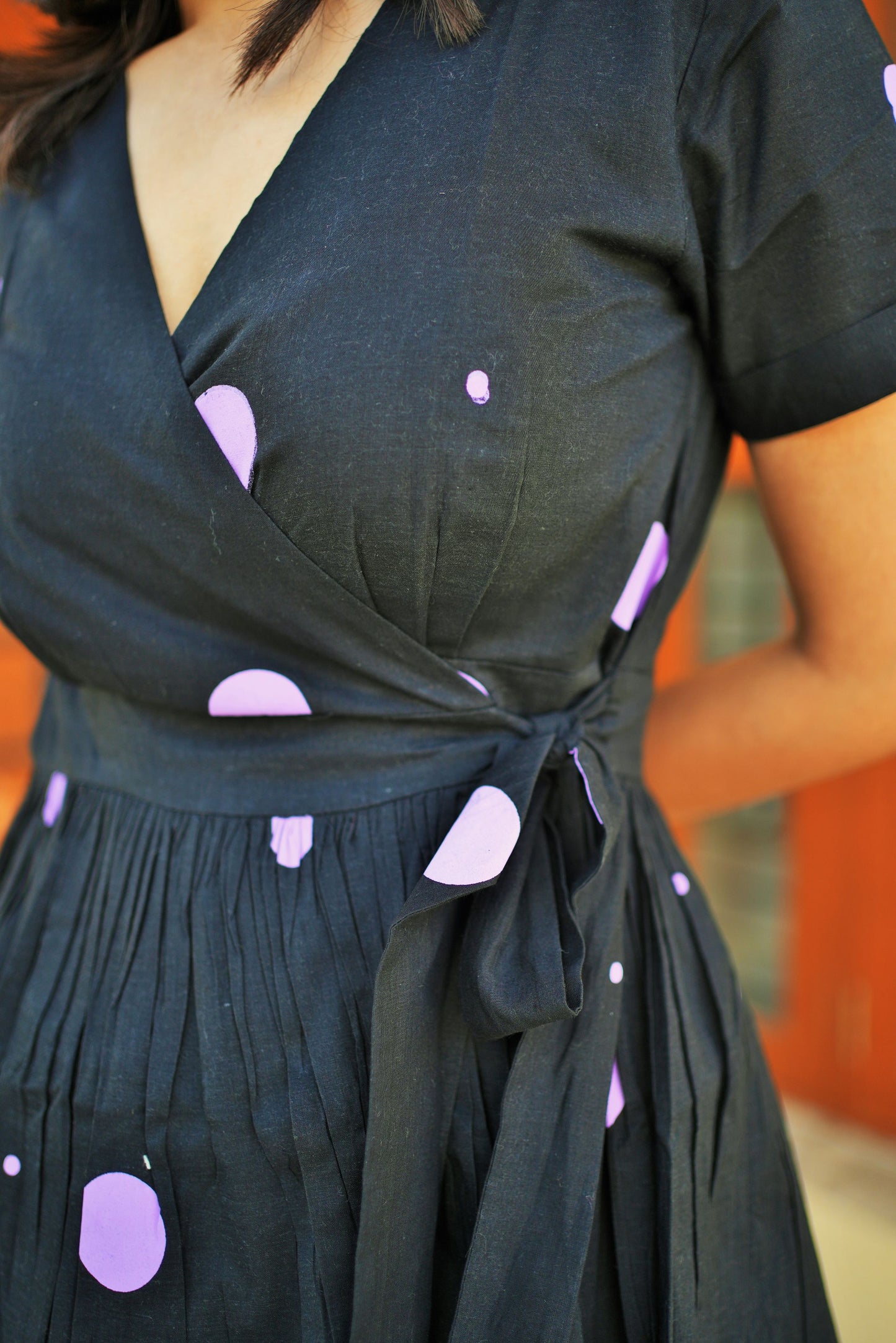 Blackberry Polka Dress