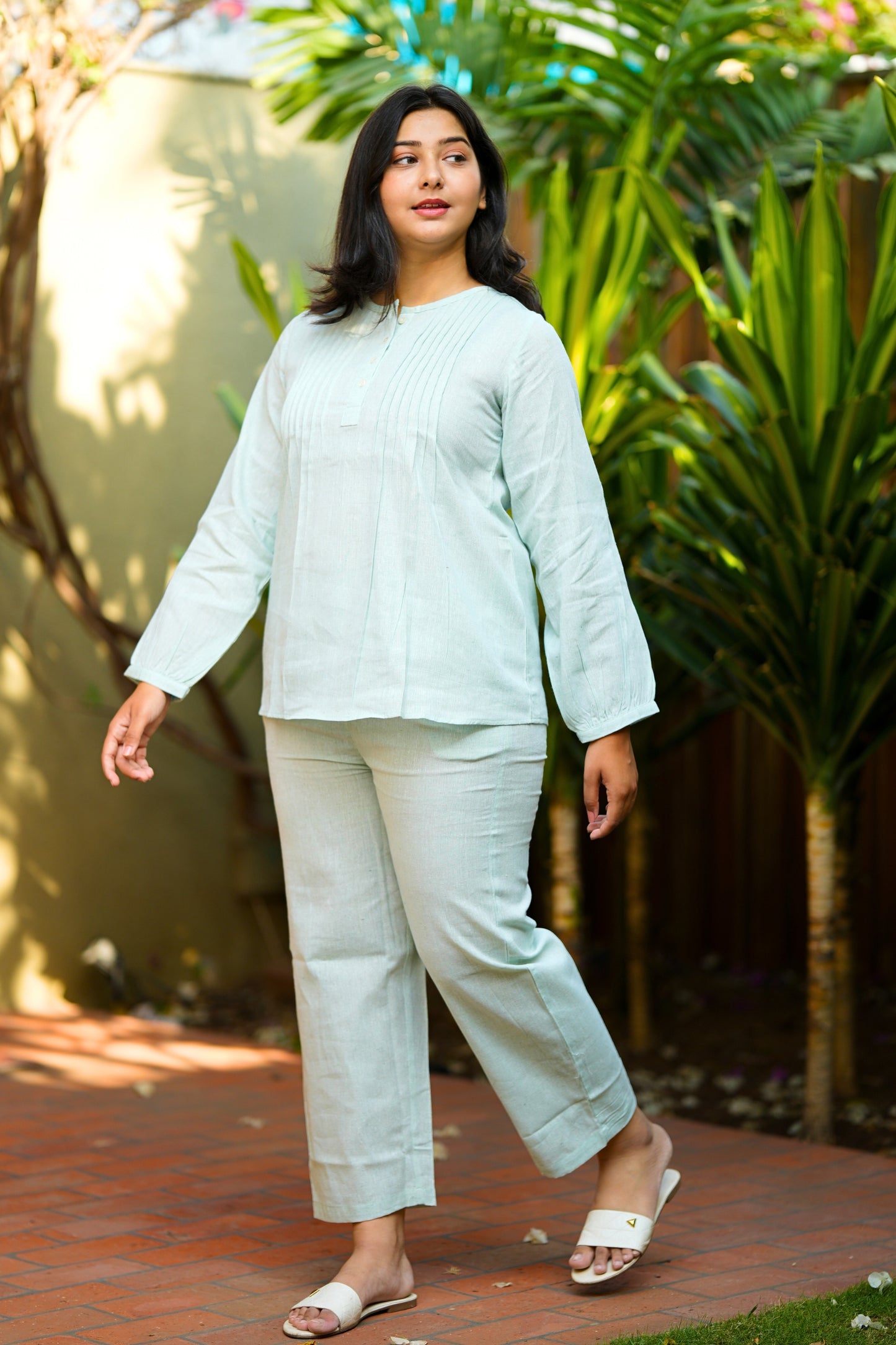 Sea green Casual Co Ord Set