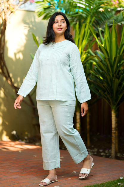 Sea green Casual Co Ord Set