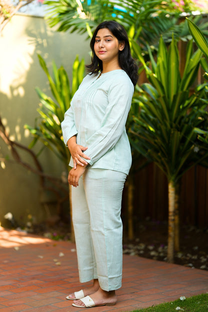 Sea green Casual Co Ord Set