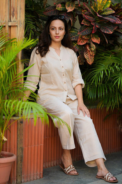 Beige Casual Co Ord Set