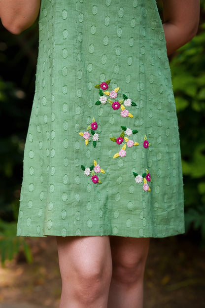 Sage Green Cotton Dress