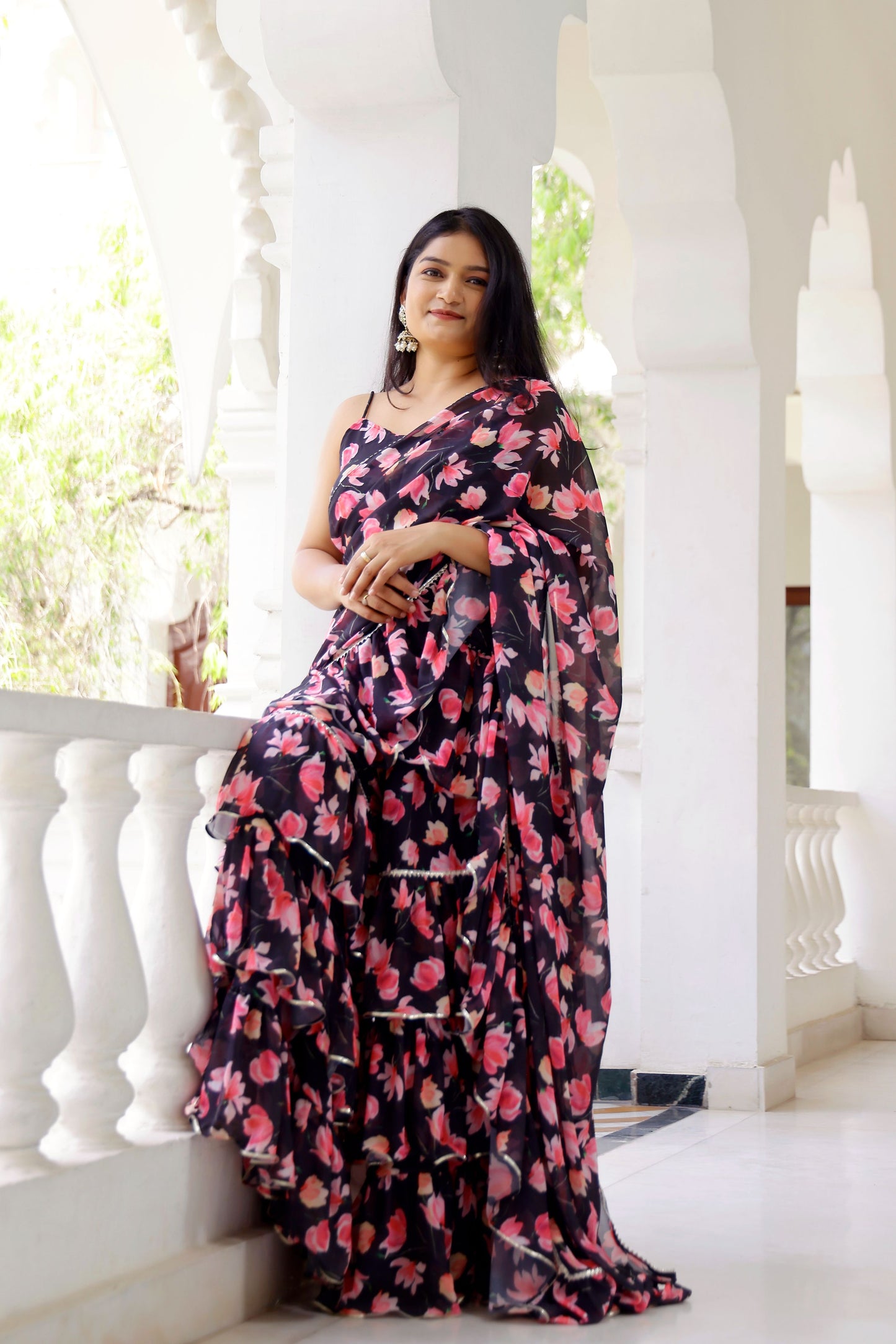 Black Lily Saree