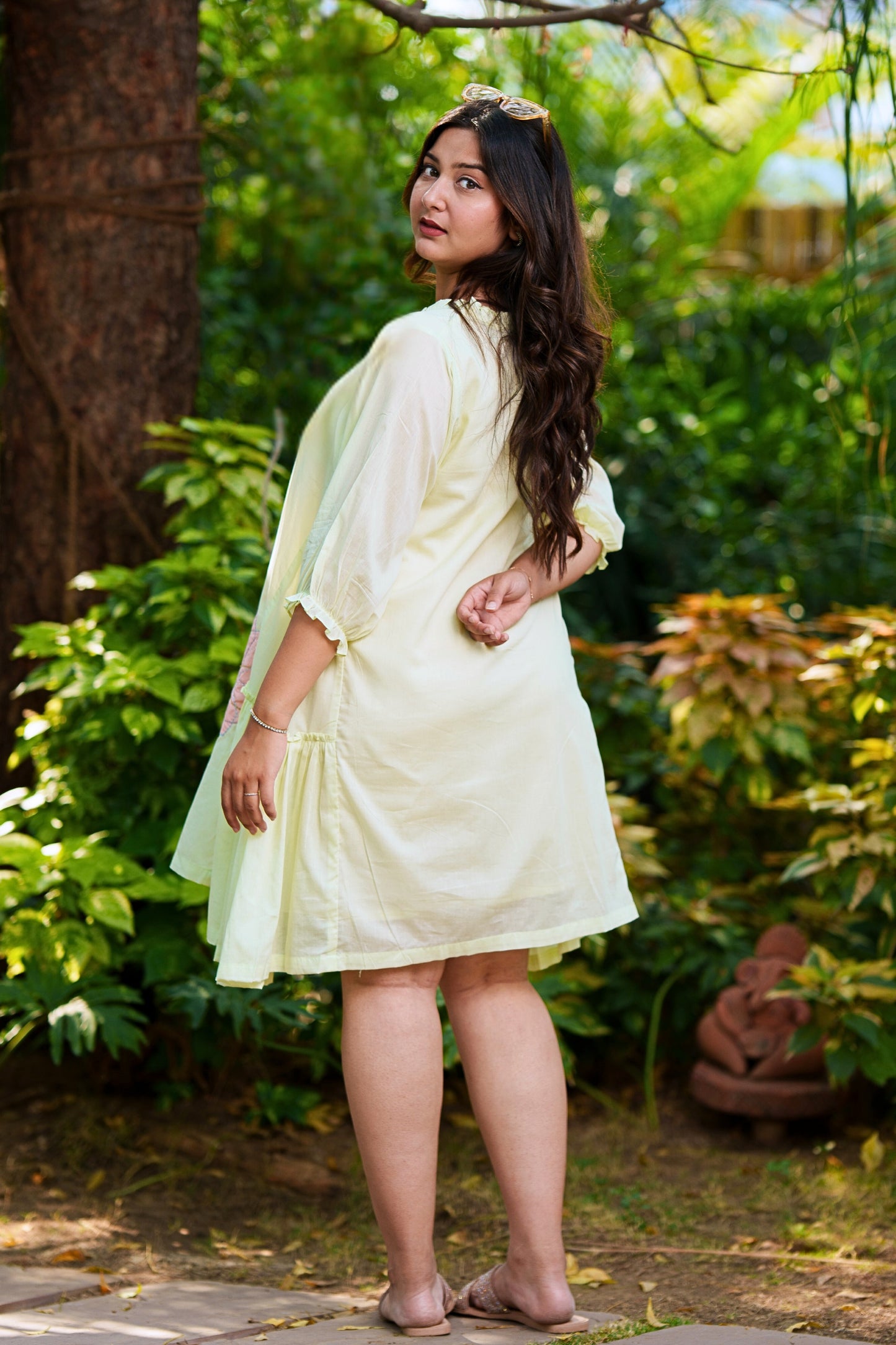Breezy Mint Mulmul Dress