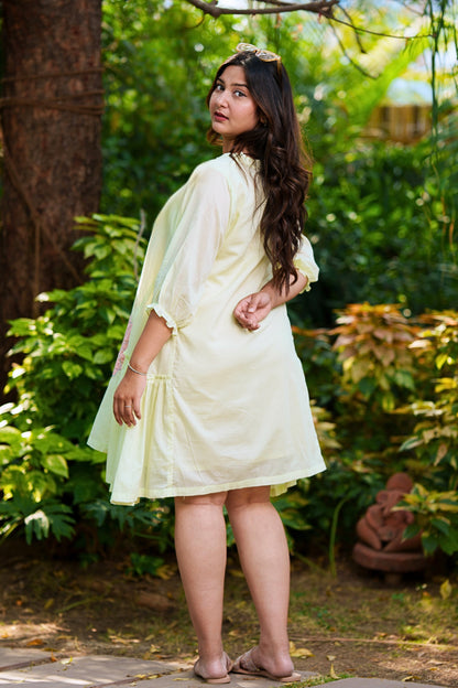 Breezy Mint Mulmul Dress