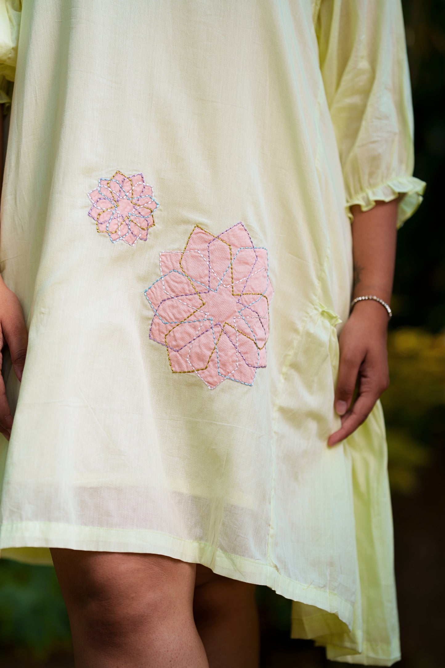 Breezy Mint Mulmul Dress