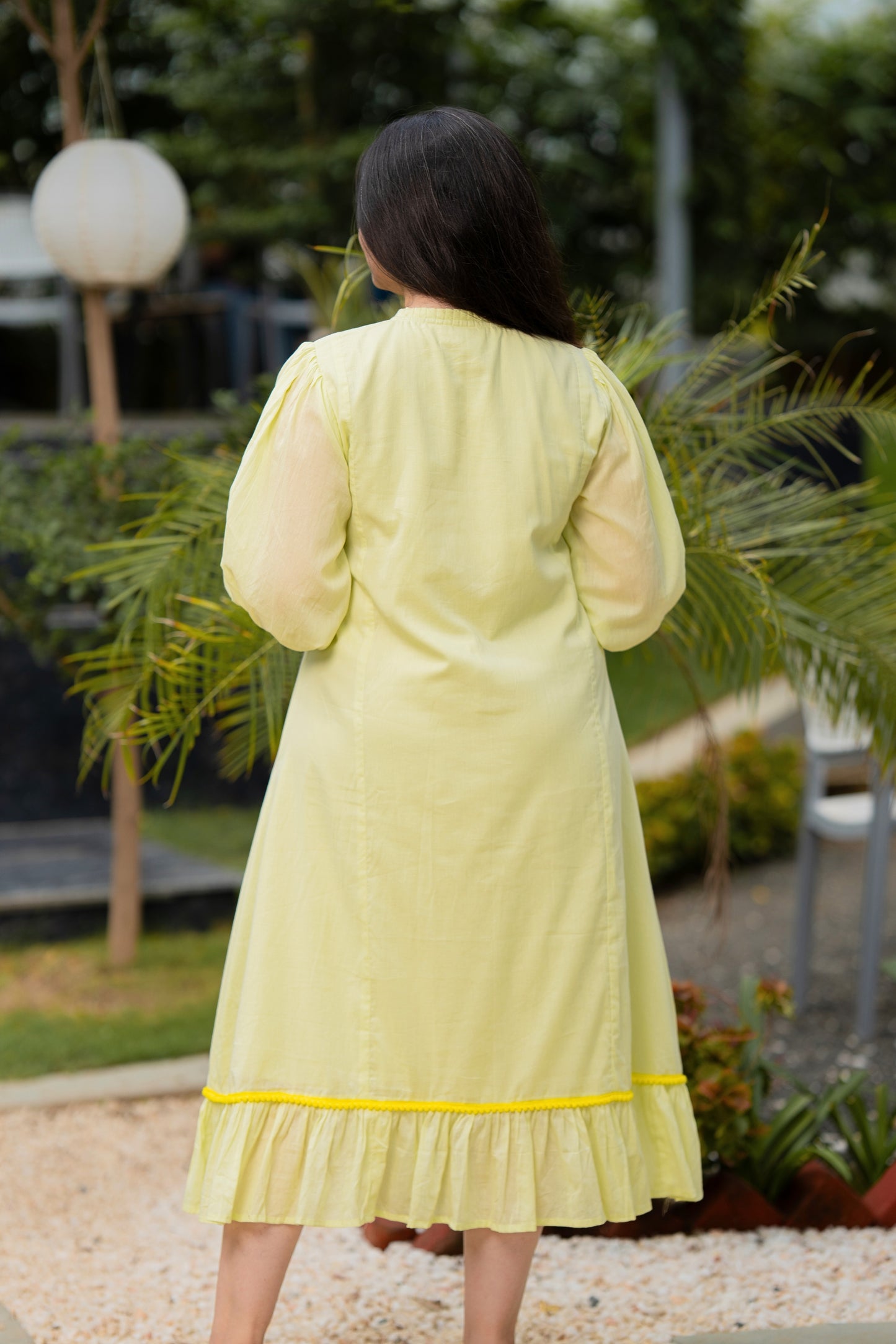 Mint Green Multi Flower Mulmul Dress