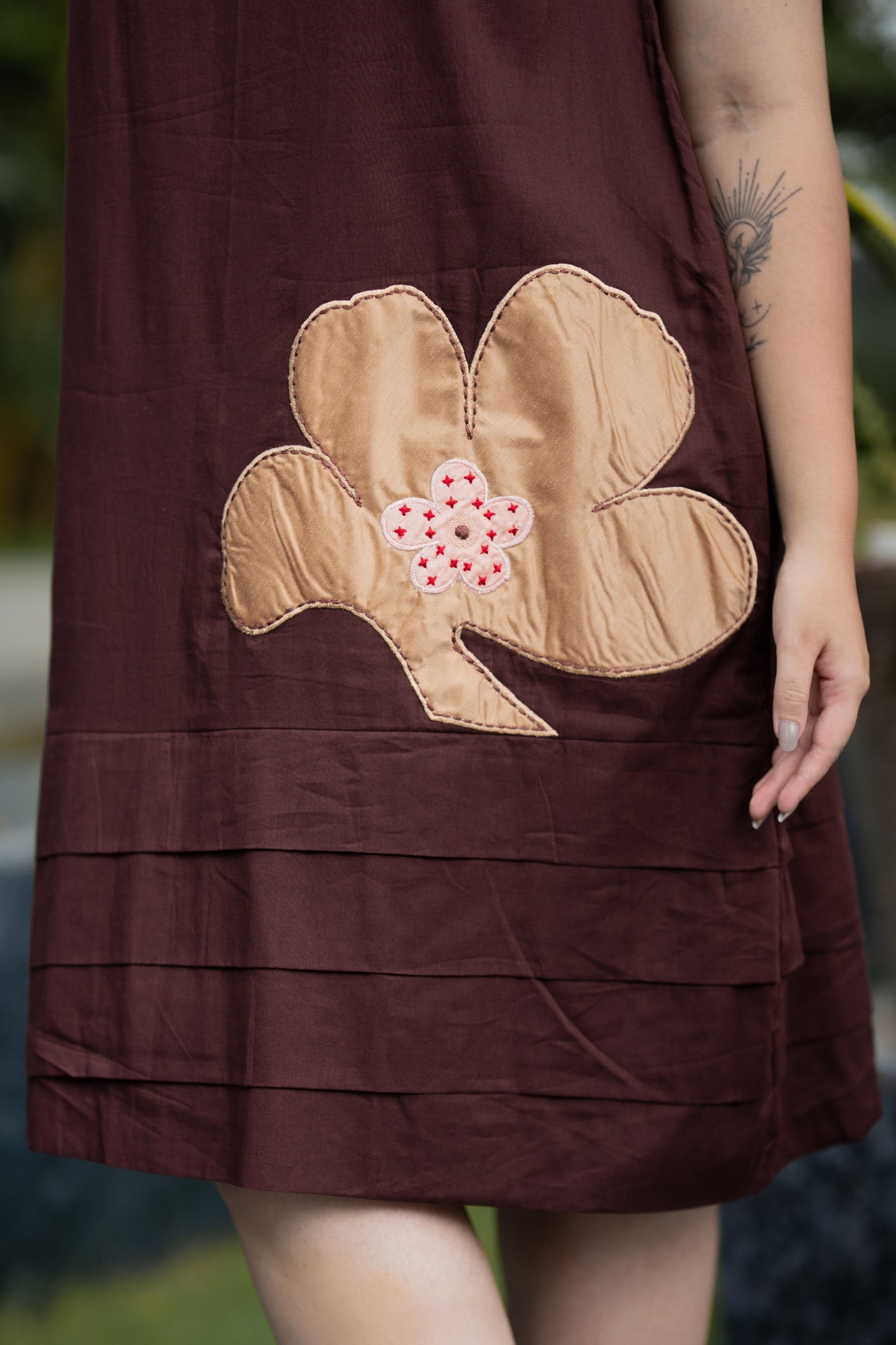 Coffee Brown Mulmul Dress
