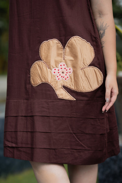 Coffee Brown Mulmul Dress