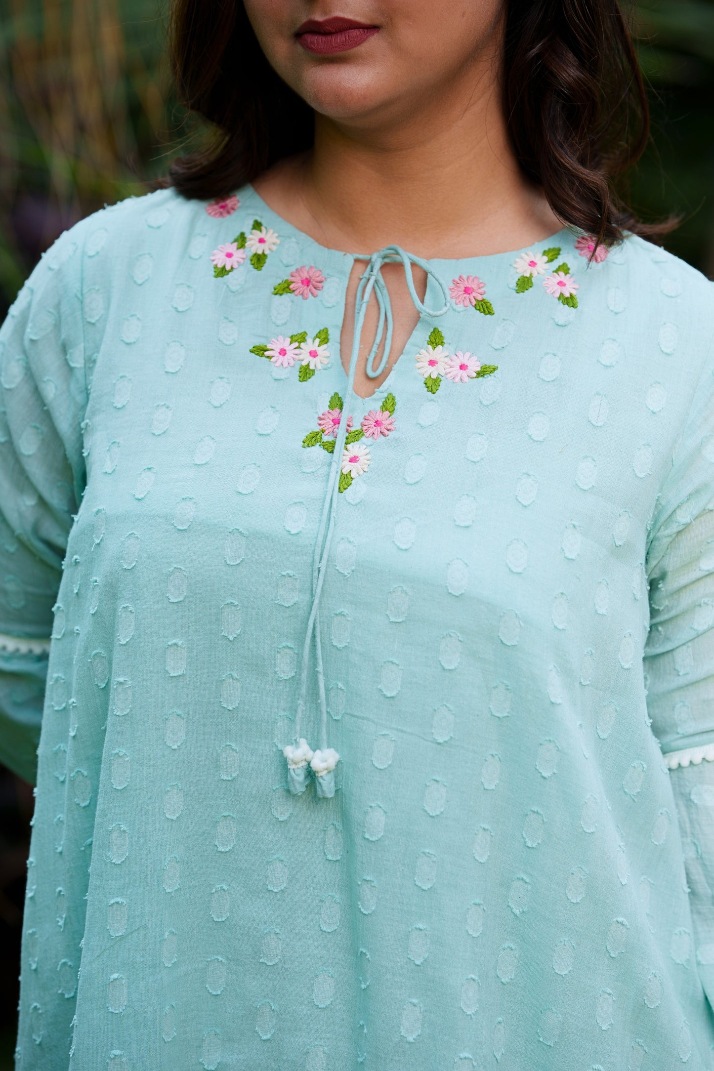 Sea Blue Cotton Dress