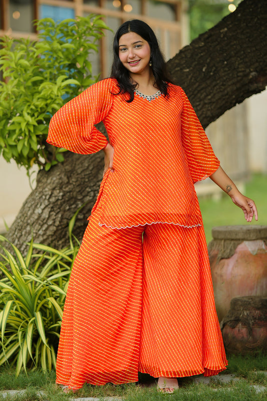 Sandhya Leheriya Kurta Set