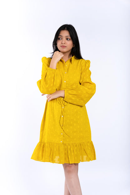 Mustard Shirt Dress