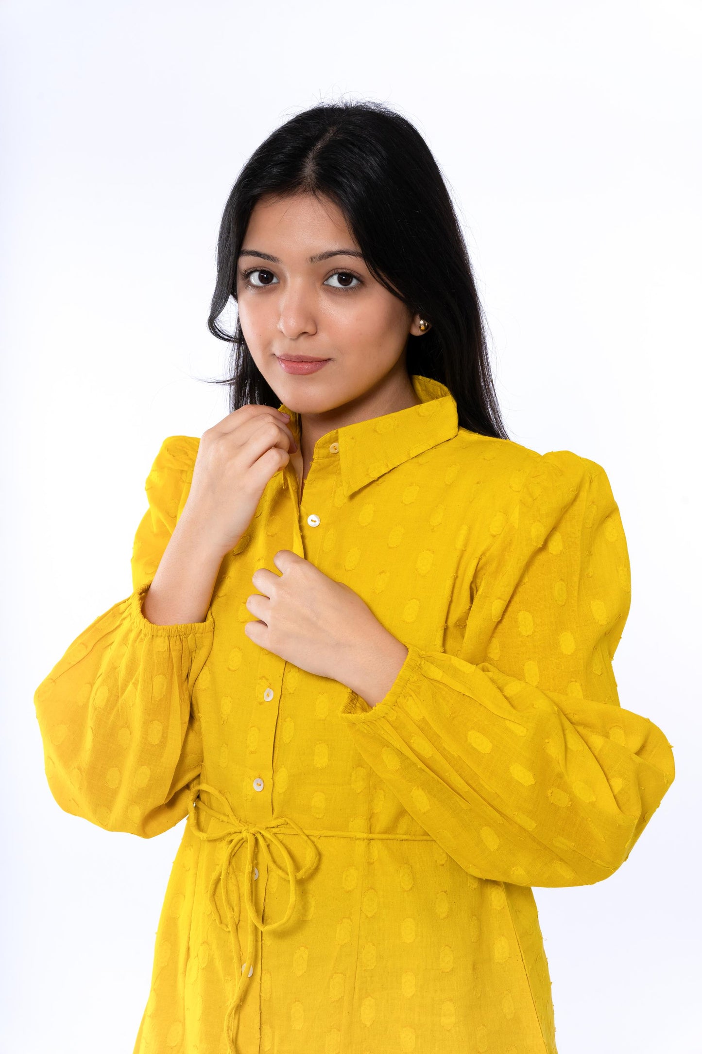 Mustard Shirt Dress