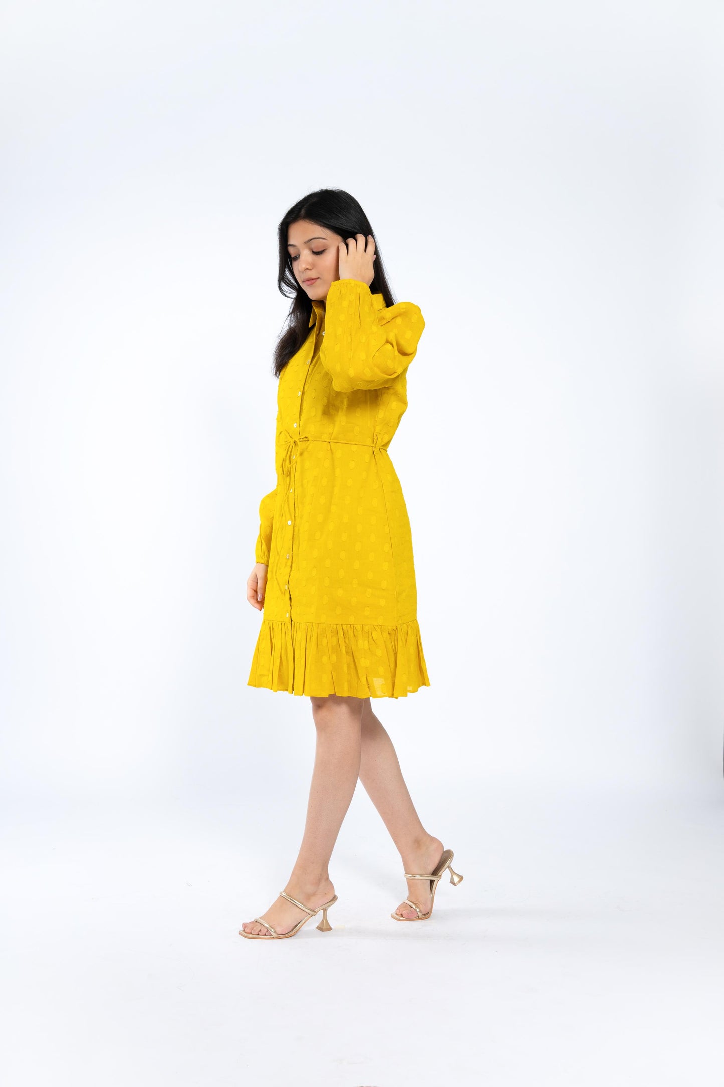 Mustard Shirt Dress