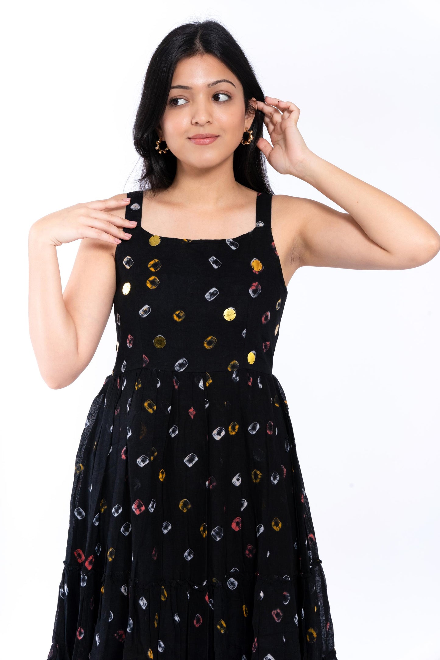 Black Bandhani Dress