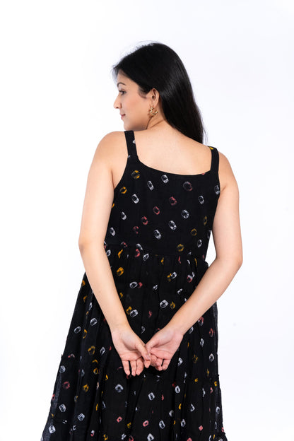 Black Bandhani Dress