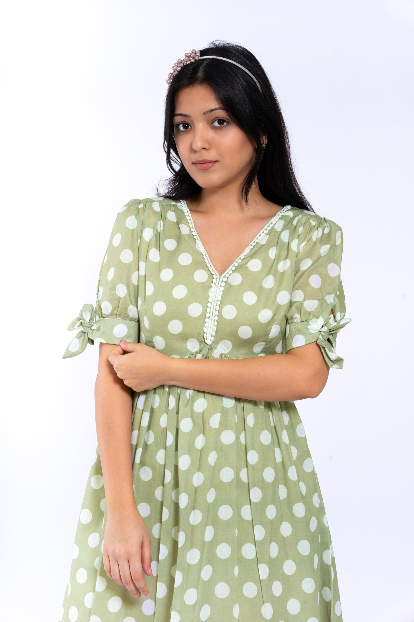 Fern Green Polka Dress