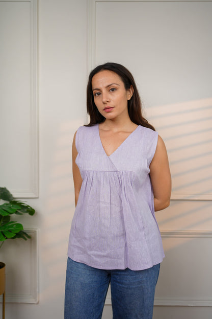 Classic Lavender Sleeveless Top