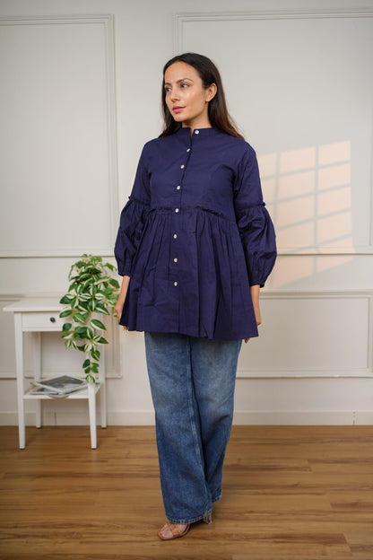 Blue Casa Classic Cotton Top
