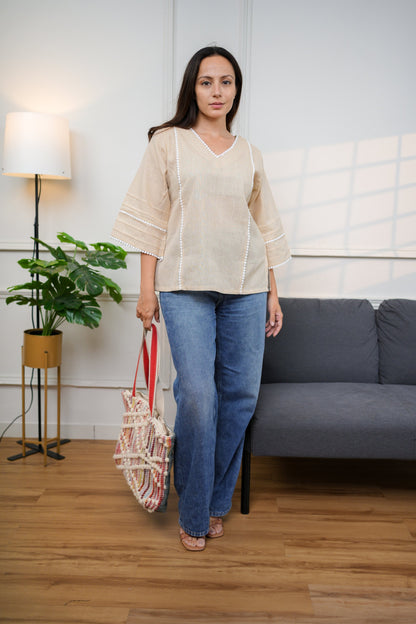Classic Grey Cotton Top