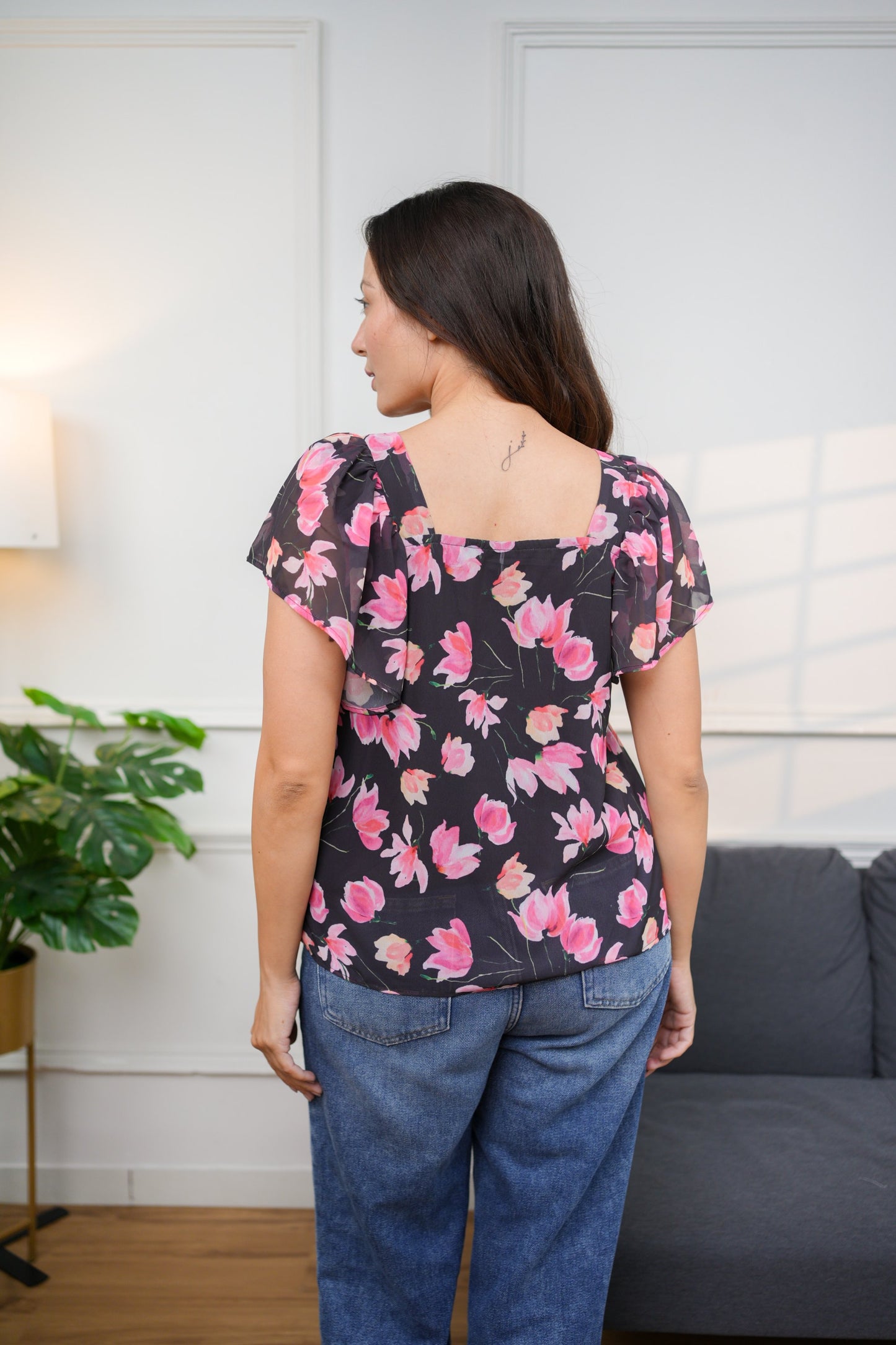 Black Lily Top