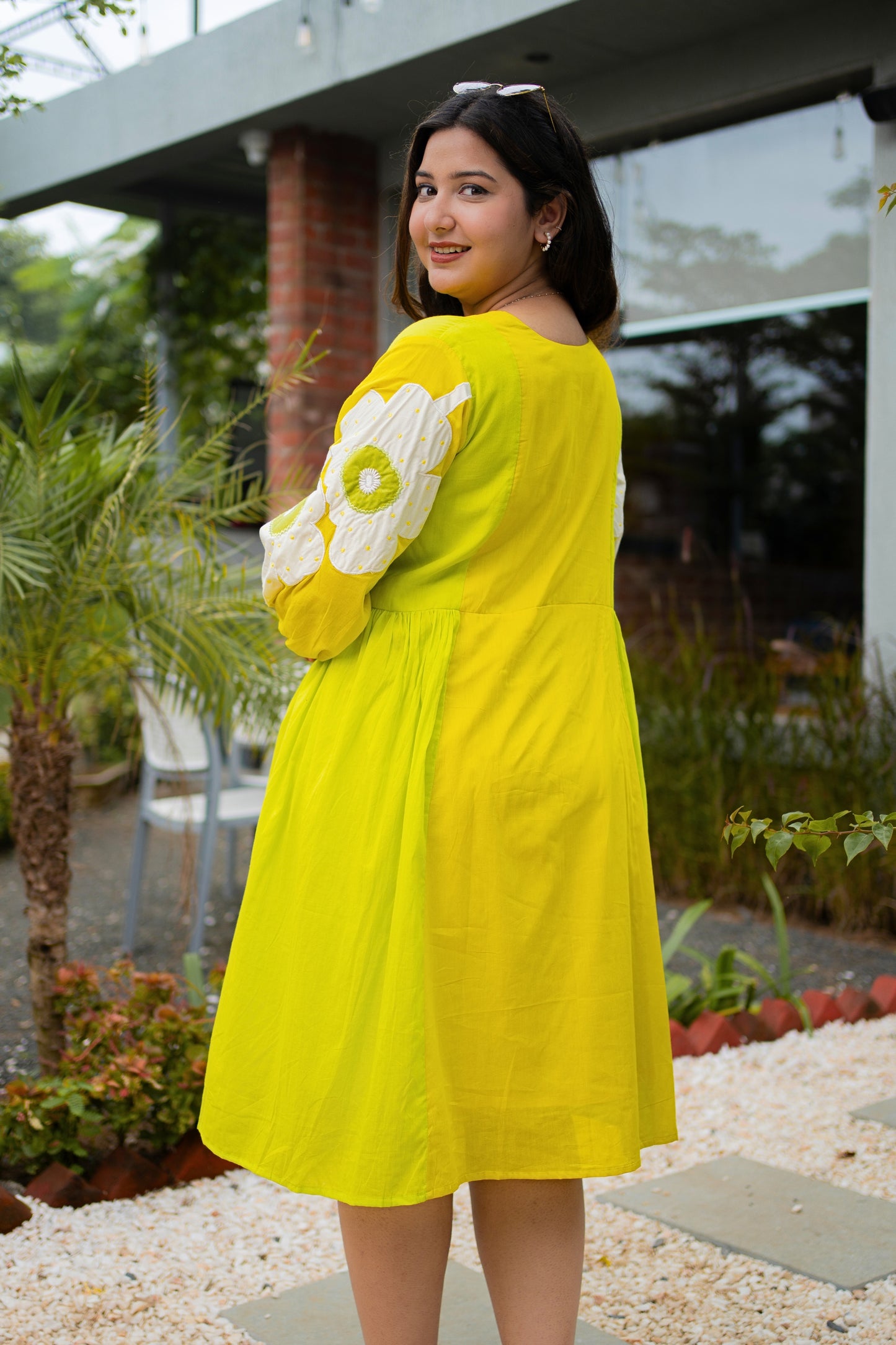 Sunshine Bloom Mulmul Dress