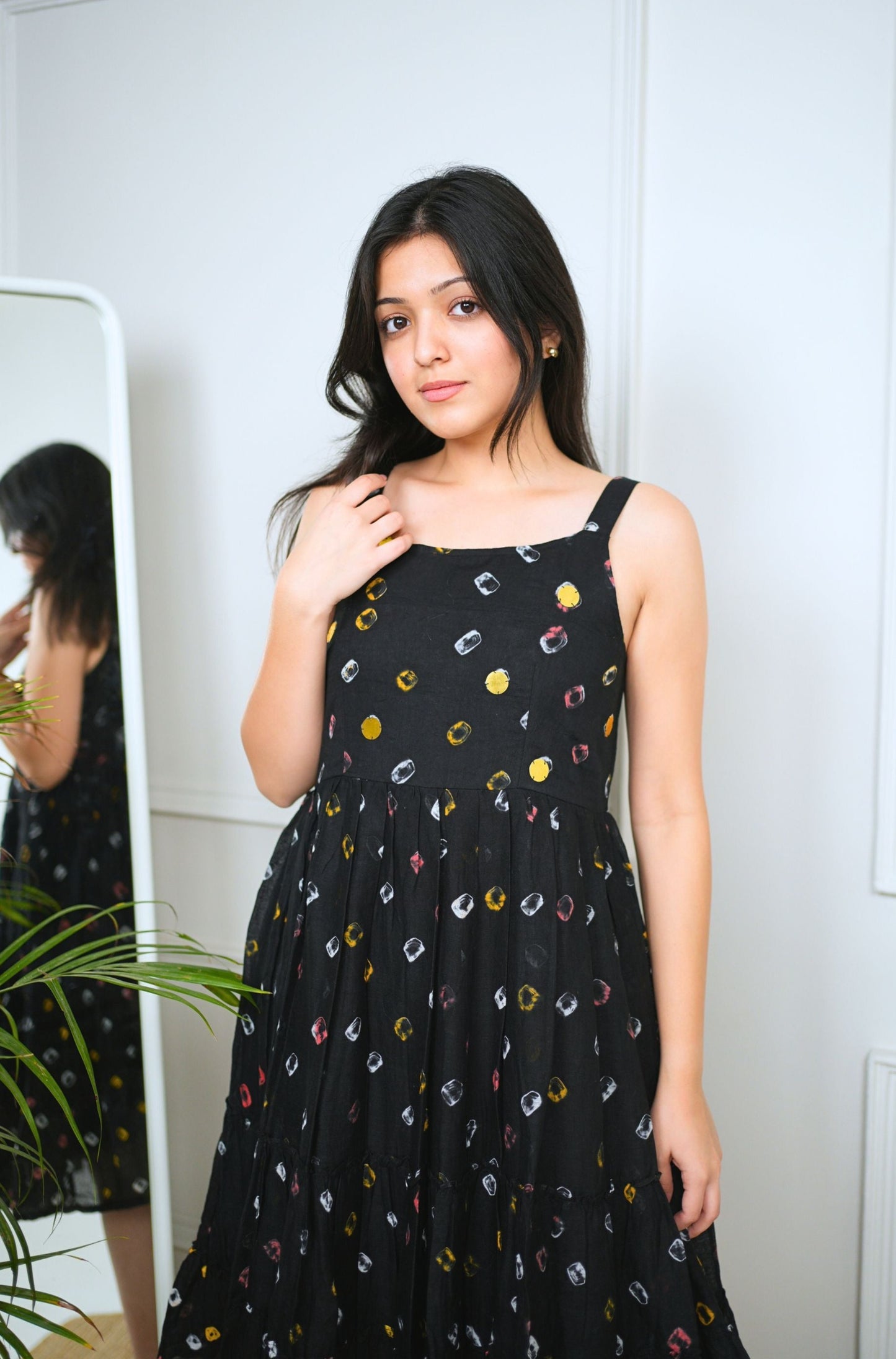 Black Bandhani Dress